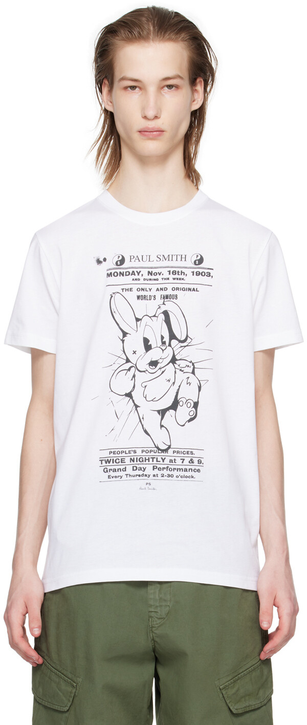 

Белая футболка с рисунком Ps By Paul Smith, цвет White