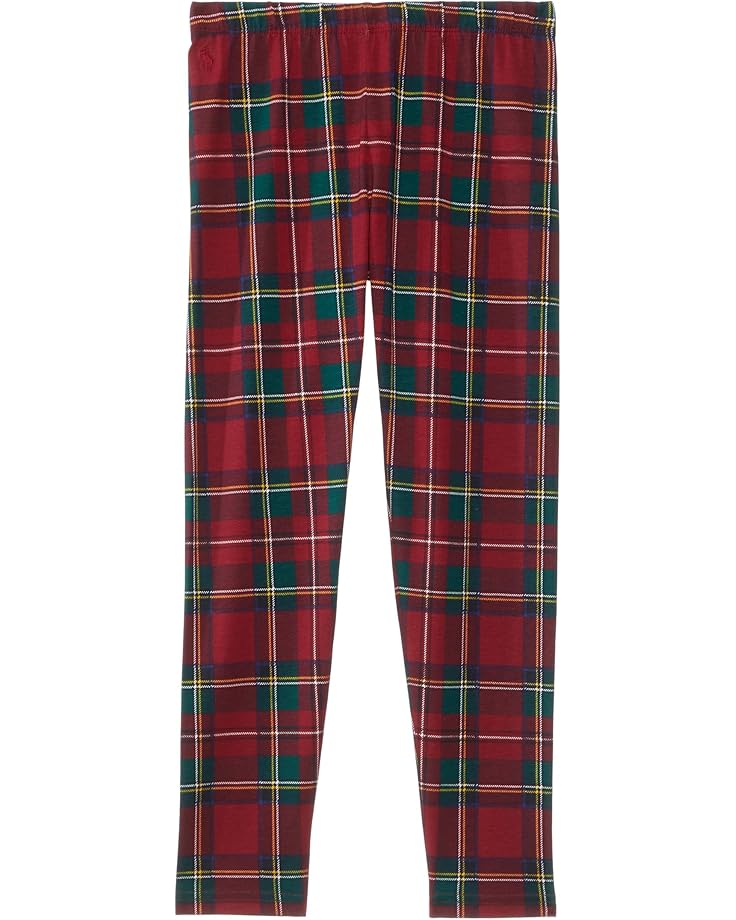 

Брюки Polo Ralph Lauren Kids Plaid Stretch Jersey Leggings, цвет Red Steward Tartan