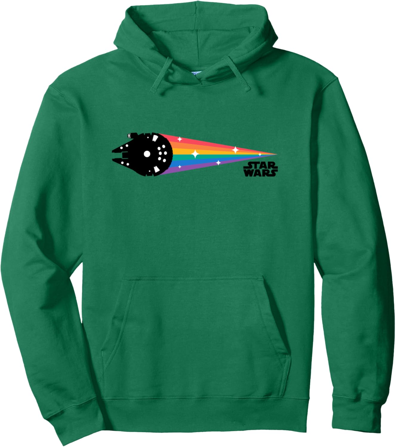 

Худи Star Wars Iconic Millennium Falcon Retro Rainbow Colors Logo, черное, размер S