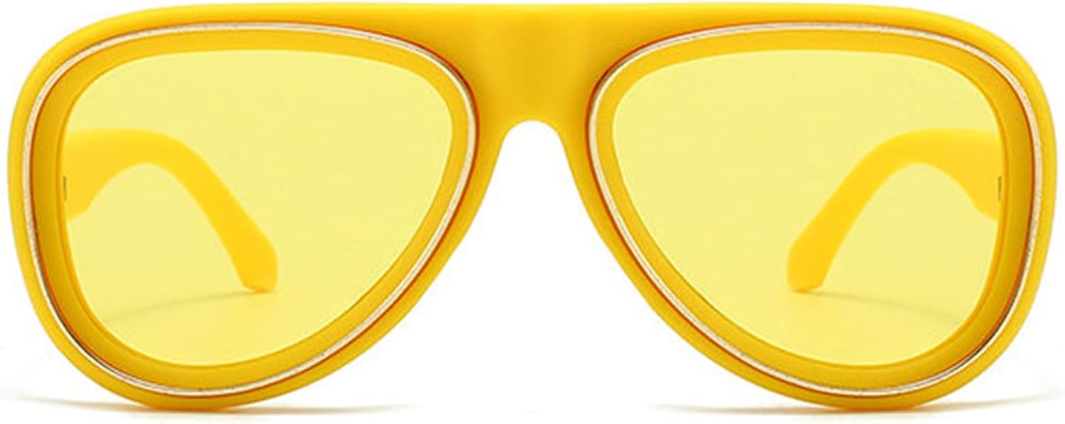 

Солнцезащитные очки Helena Fashion Oval для женщин и мужчин, ретро, ​​увеличенного размера, с двойной оправой, в стиле «пилот», модные, с защитой от УФ-излучения UV400, C7