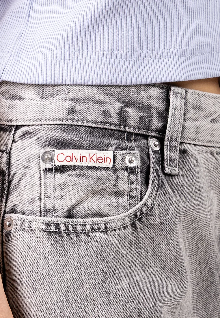 Джинсы свободного кроя, Calvin Klein Jeans, серый — фото 3