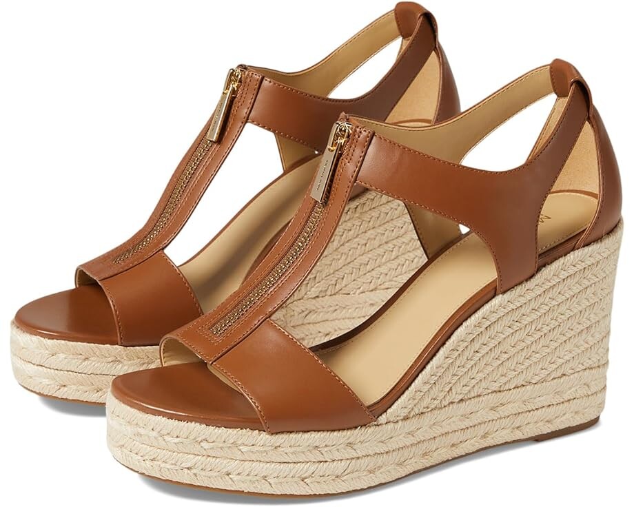 Туфли MICHAEL Michael Kors Berkley Mid Wedge, цвет Luggage