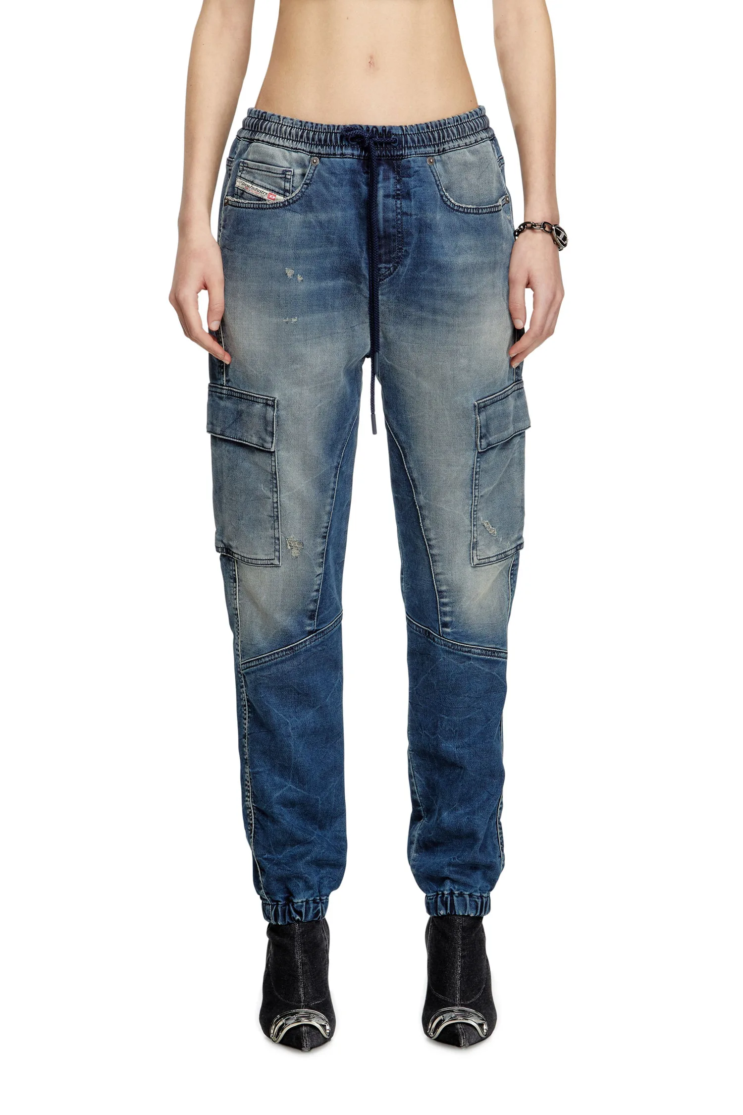 Женские джинсовые брюки Jog Jeans 2051 D-URSY JOGG Diesel, Indigo Blue — фото 4