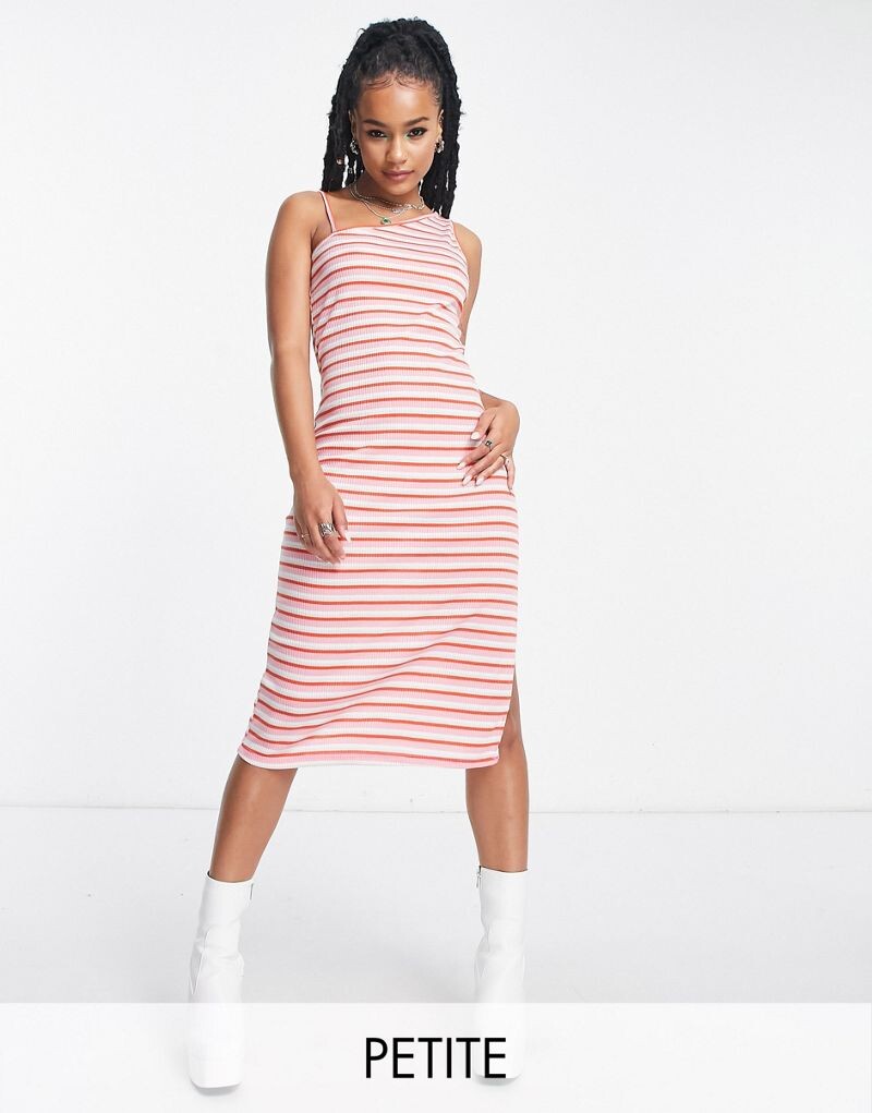

Vero Moda Petite – мини-платье из джерси в розовую полоску