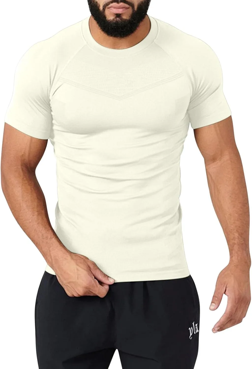 

Мужская компрессионная футболка с коротким рукавом для спорта Sdeycui