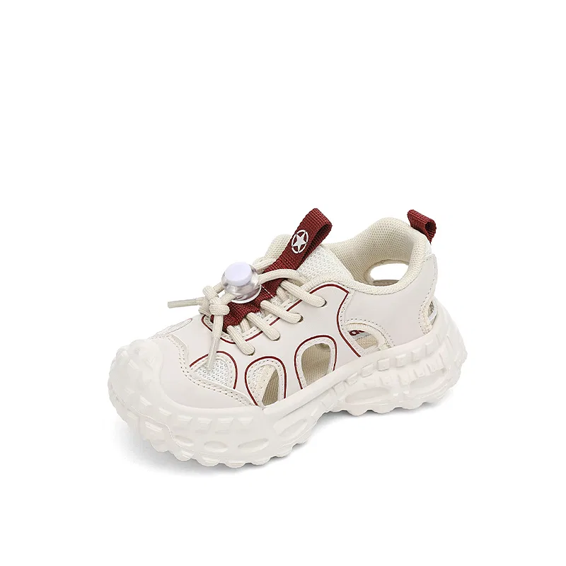 Детские сандалии из искусственной кожи и текстиля Low top Jeep, Beige Burgundy