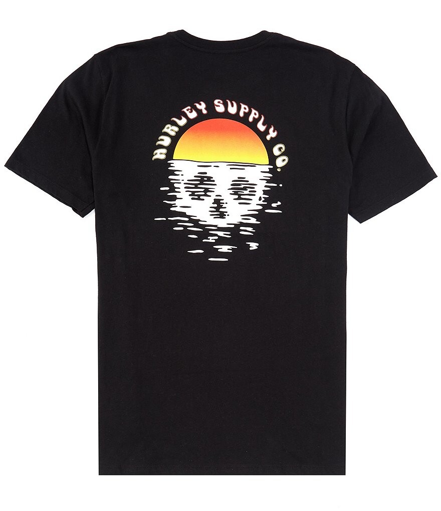 

Футболка с короткими рукавами Hurley Skull Driftin', черный