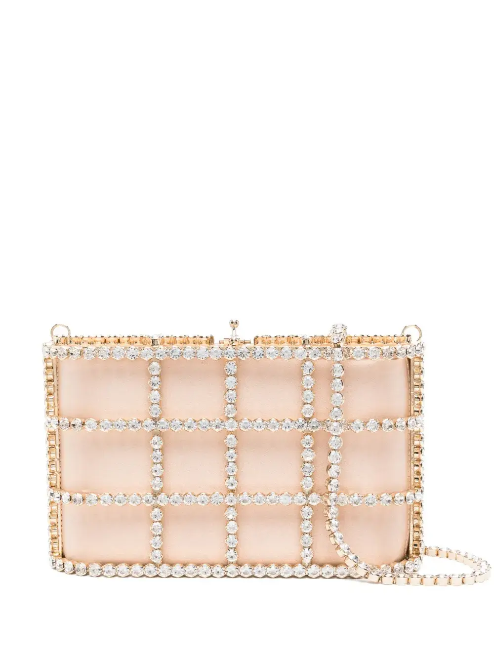 

Мини-сумка-ведро Holli, украшенная кристаллами Rosantica, нейтральный