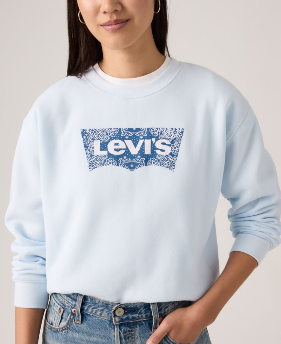 Женская повседневная толстовка с графическим принтом Levi's, Bandana blue — фото 3