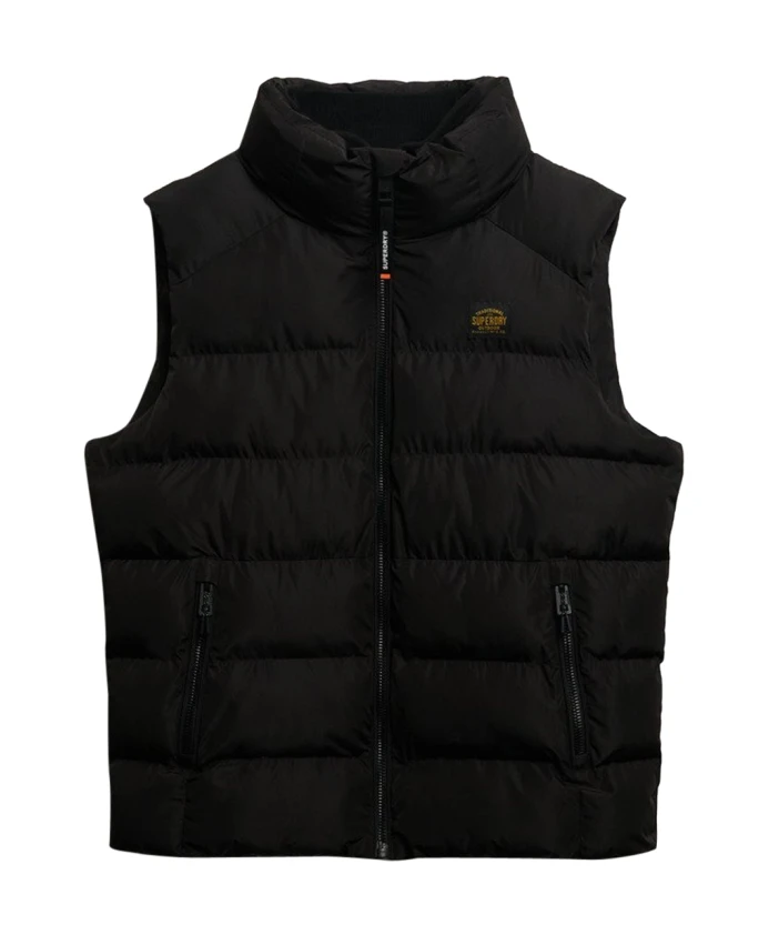 

Черная спортивная куртка с пуховыми рукавами Superdry, черный