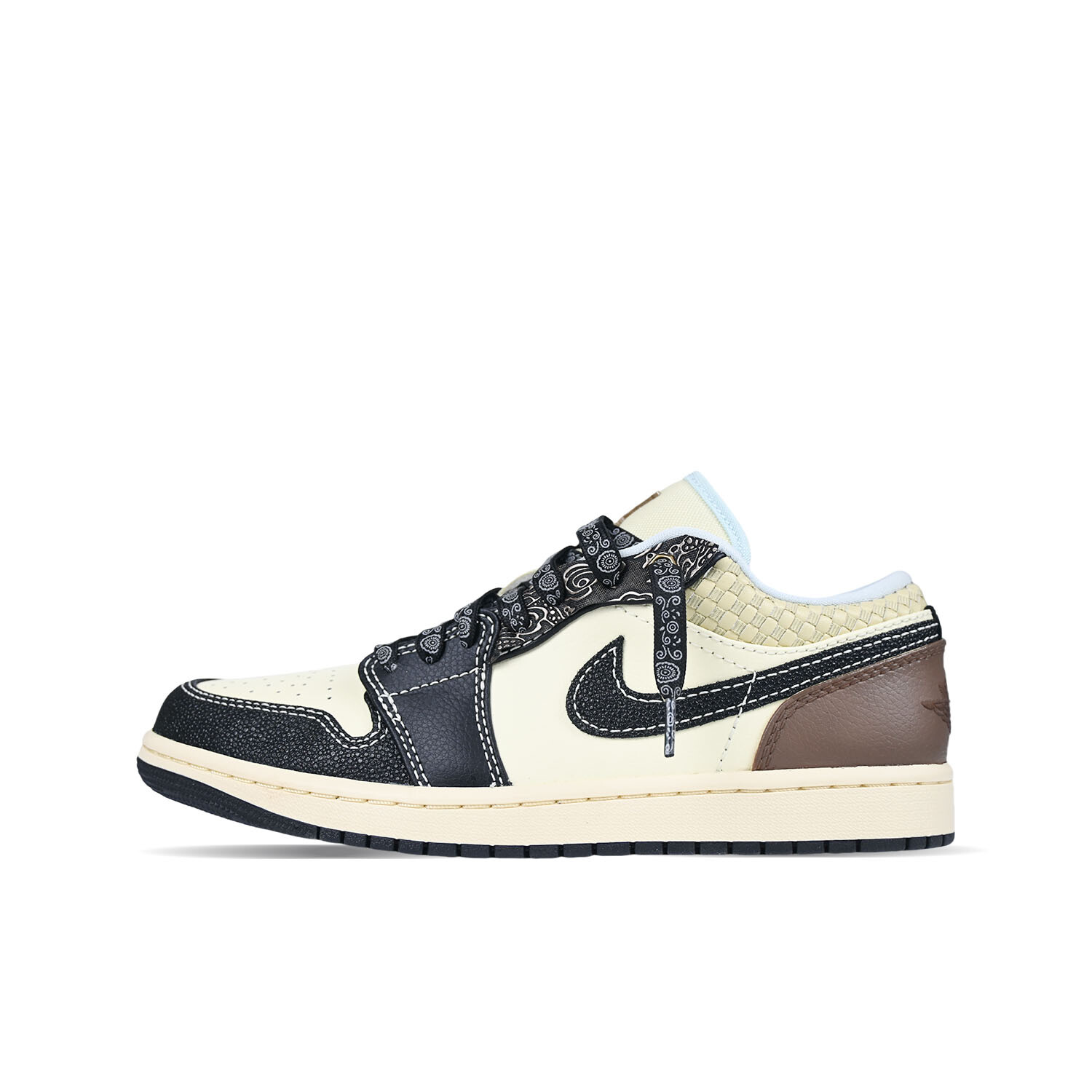 

Кроссовки Air Jordan 1 Vintage Basketball Shoes Men Low-Top Black, Черный, Кроссовки Air Jordan 1 Vintage Basketball Shoes Men Low-Top Black