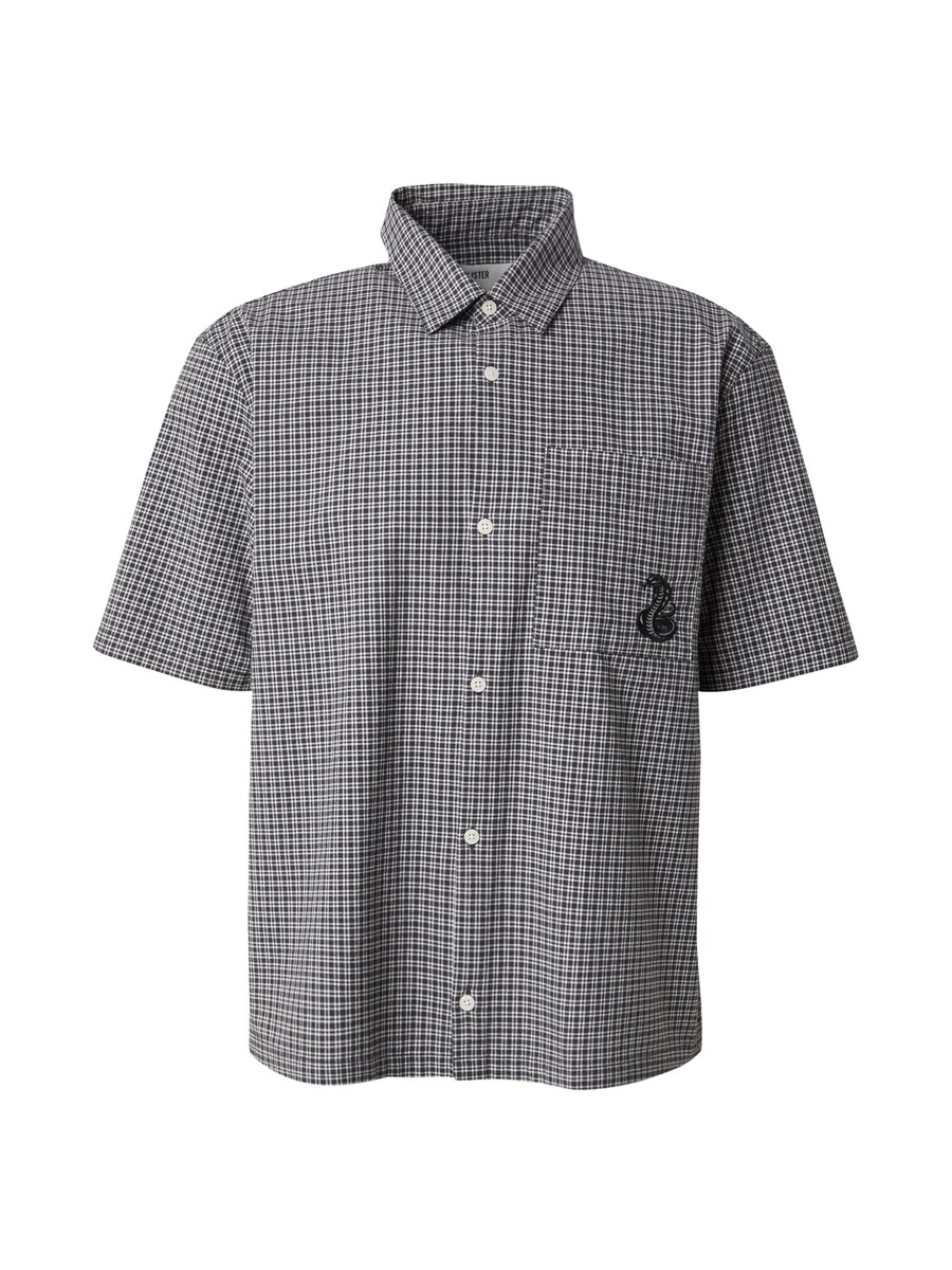 

Рубашка на пуговицах классического кроя HOLLISTER, Black