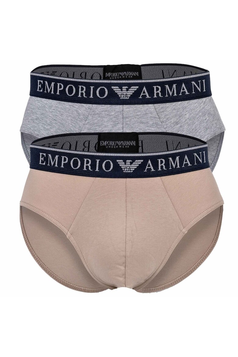 

Трусики с логотипом - 2 пары Emporio Armani, серый