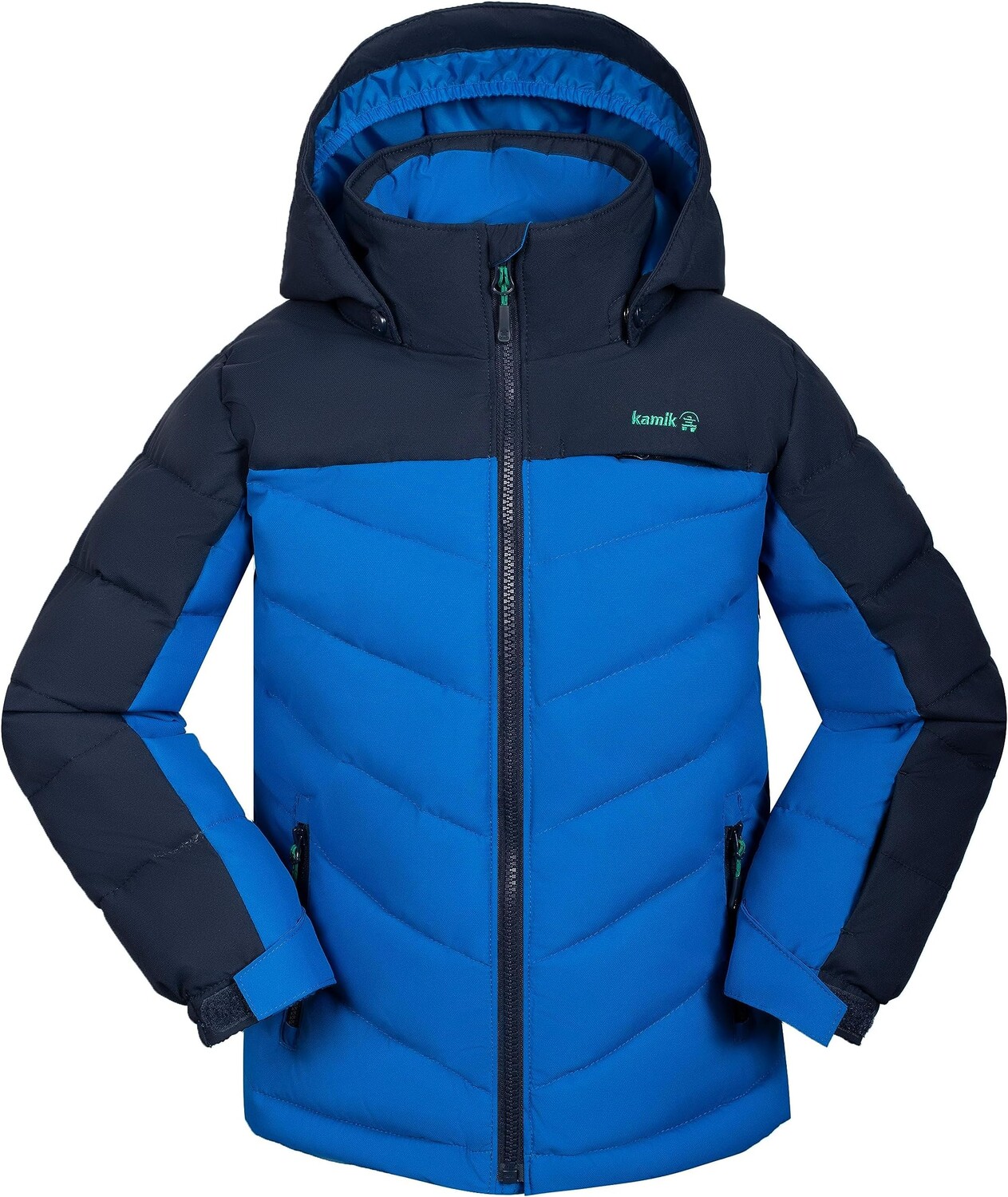 

Куртка Kamik Kids Anakin Synthetic Down Jacket, цвет Royal/Midnight