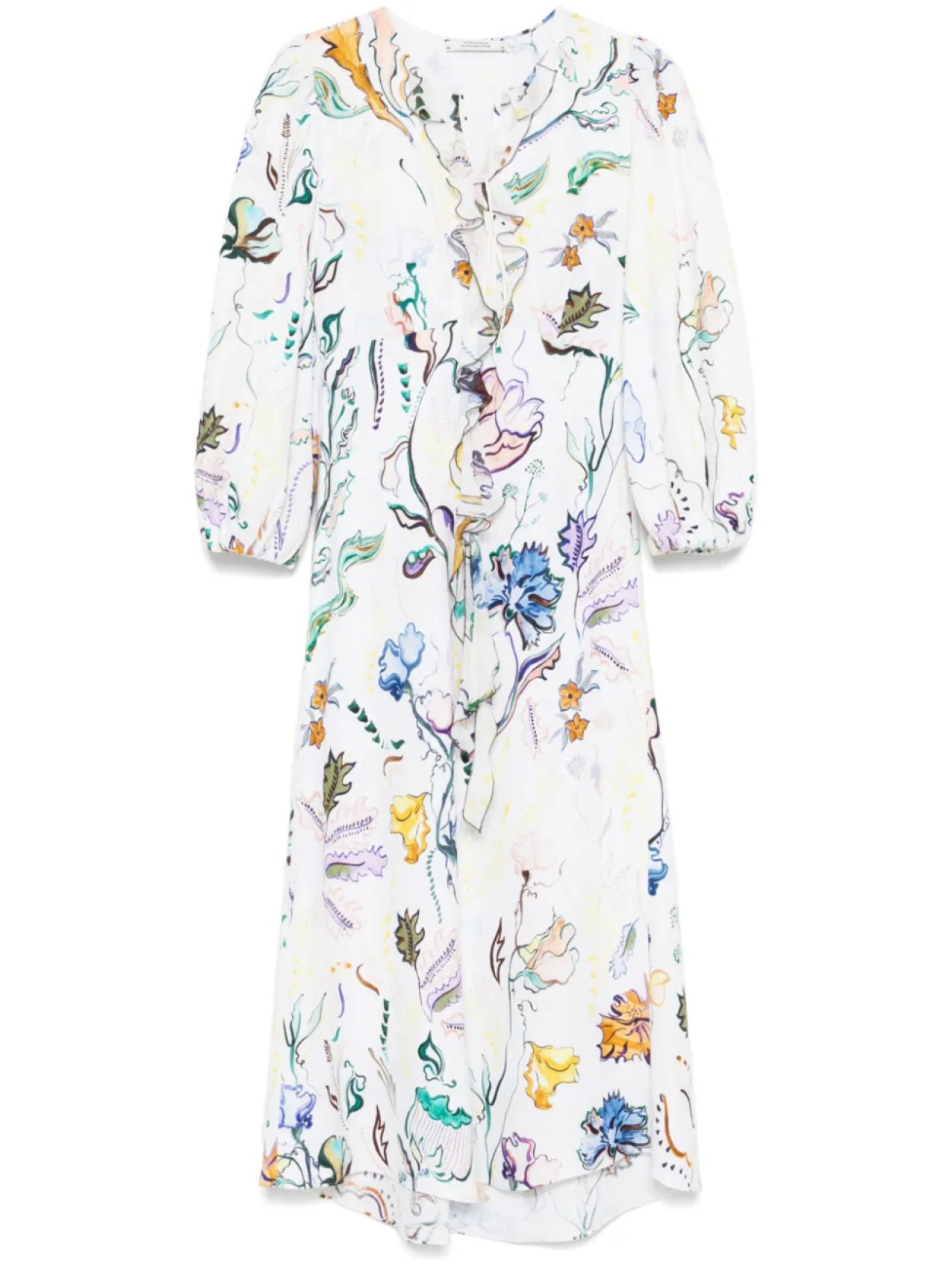 

Dorothee Schumacher платье миди Floral Power, белый