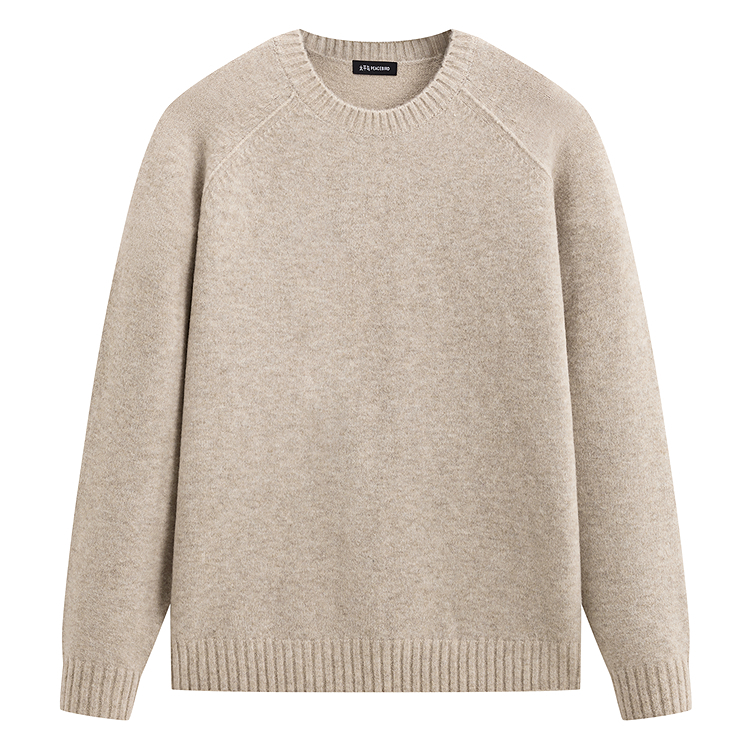 

PEACEBIRD MEN Свитер мужской Almond Milk Color, Batch 1, Crew Neck Moderate