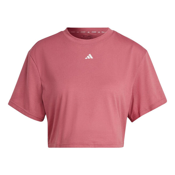 

Футболка (WMNS) Adidas Studio Tee 'Pink', розовый