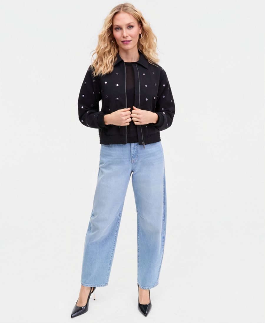 

Женская жакет с декором, эксклюзивно от Macy's INC International Concepts, Deep Black