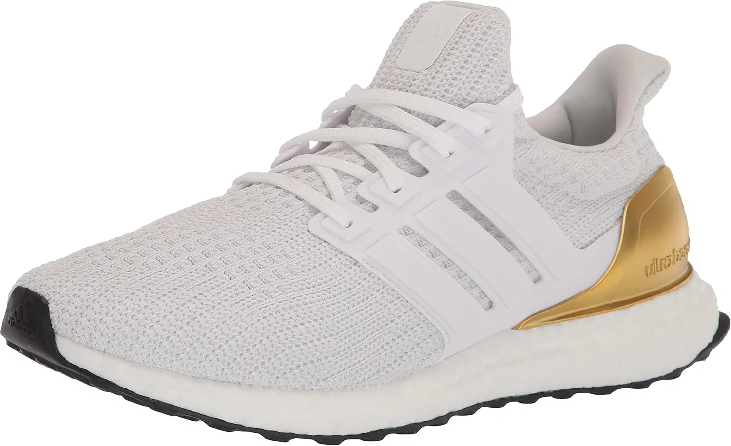 Кроссовки для бега adidas белый, белый, золотистый металлик