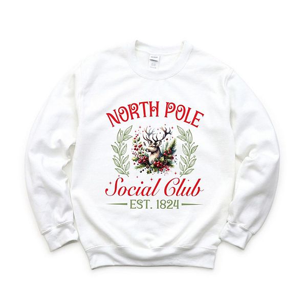 

Толстовка North Pole Social Club с оленем Simply Sage Market, White, Белый, Толстовка North Pole Social Club с оленем Simply Sage Market, White