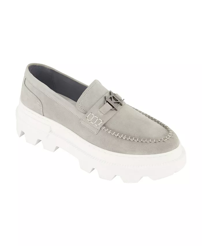 

Мужские мокасины KL Bit из замши White Label KARL LAGERFELD PARIS, серый
