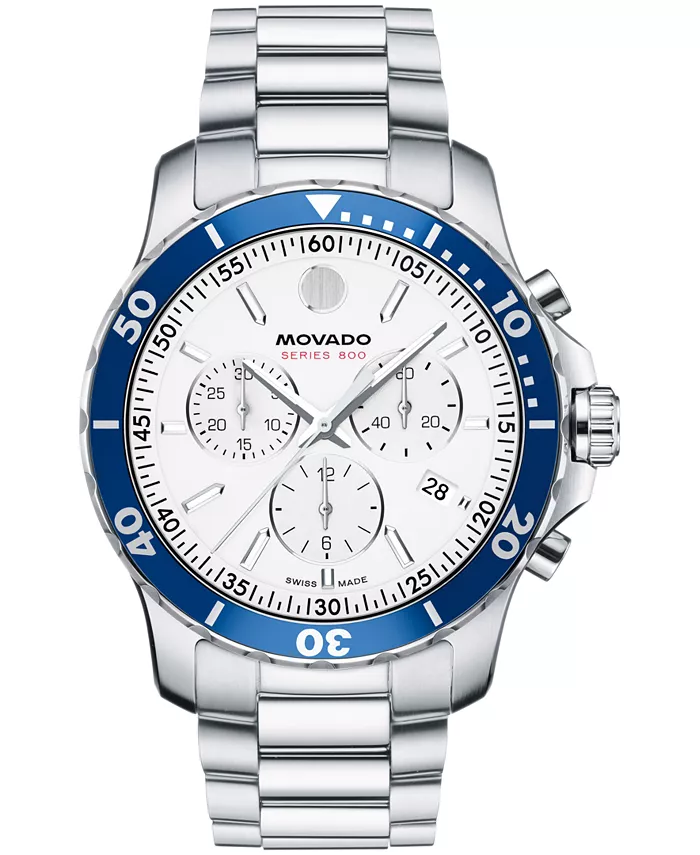 

Мужские часы Series 800 Swiss Quartz Chrono Performance из нержавеющей стали, 42 мм Movado