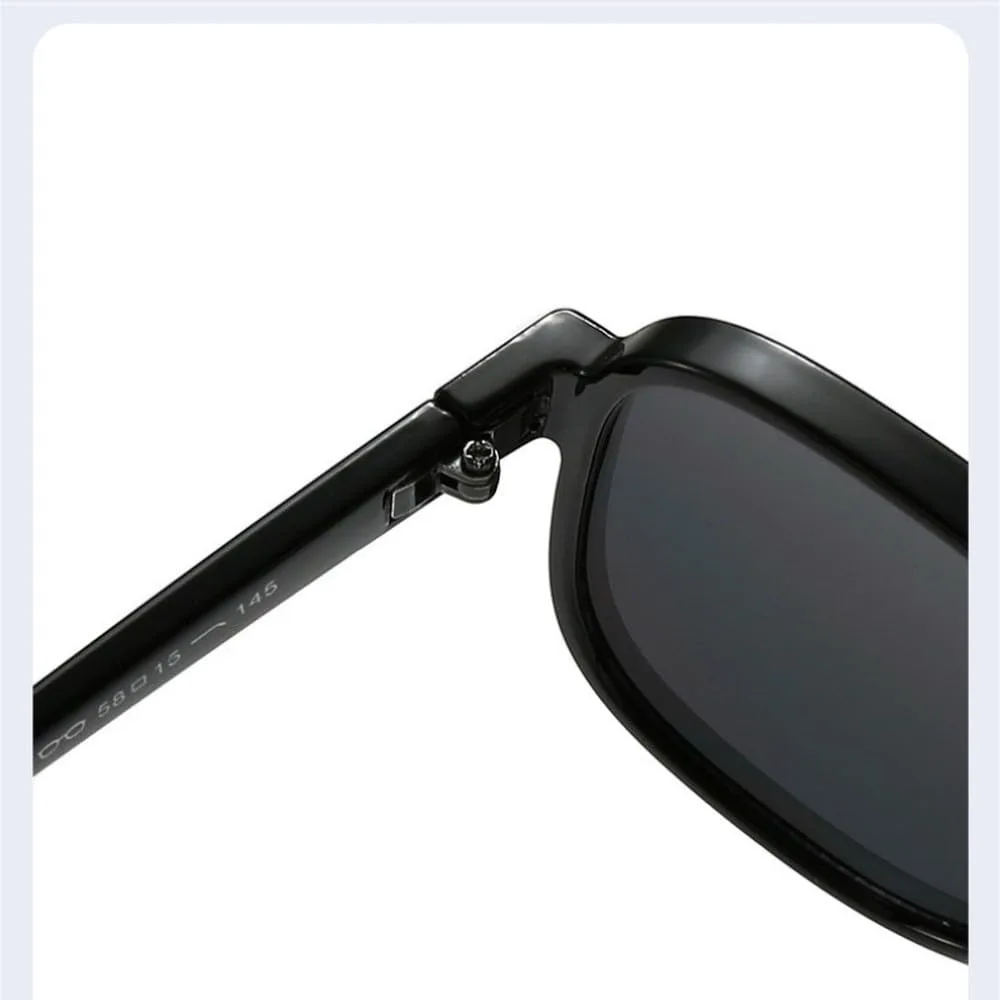 

Солнцезащитные очки Double Bridges Pilot для женщин, винтажные заклепки для мужчин, прозрачные линзы Ocean Lens, защита от ультрафиолета UV400 SKFGNX, Black Blue