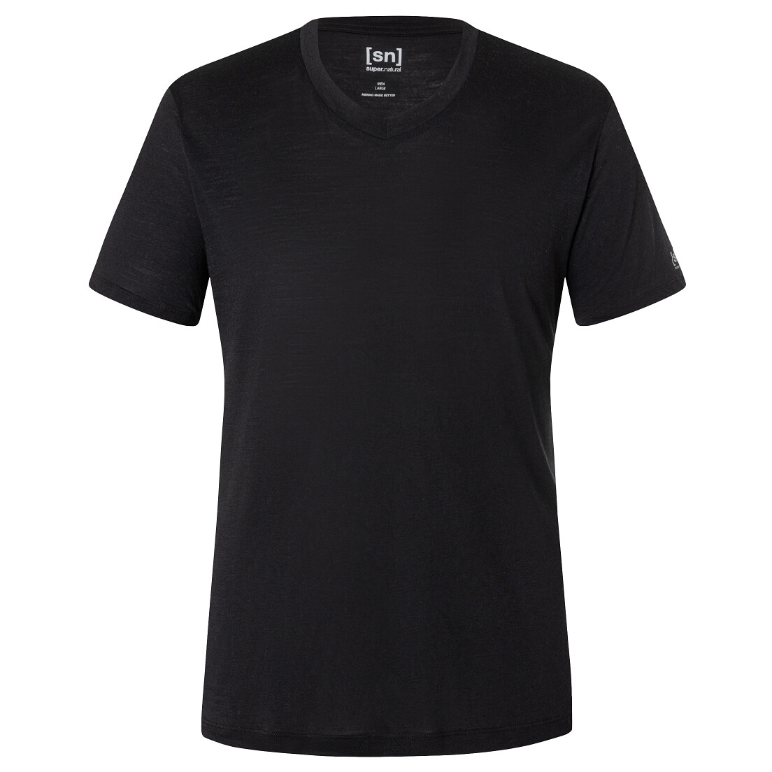 

Футболка Super Natural Sierra 140 V Neck, цвет Jet Black