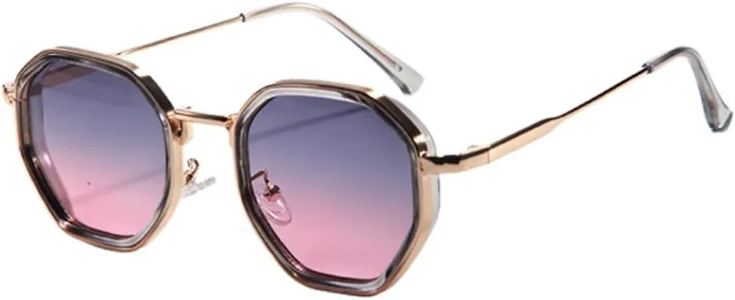 

Винтажные солнцезащитные очки неправильной квадратной формы для женщин и мужчин, металлические, модные, класса люкс, с защитой от УФ-излучения UV400 UATXTAU, Grey