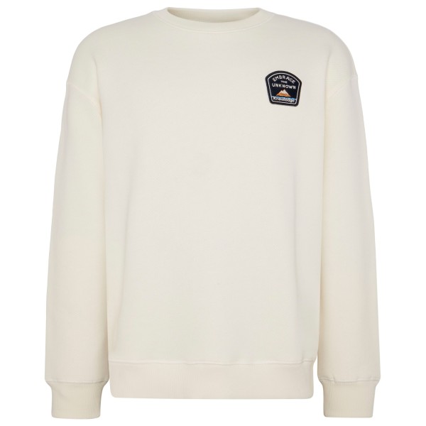 

Свободный свитер с значком на груди - пуловер Knowledgecotton Apparel, Egret