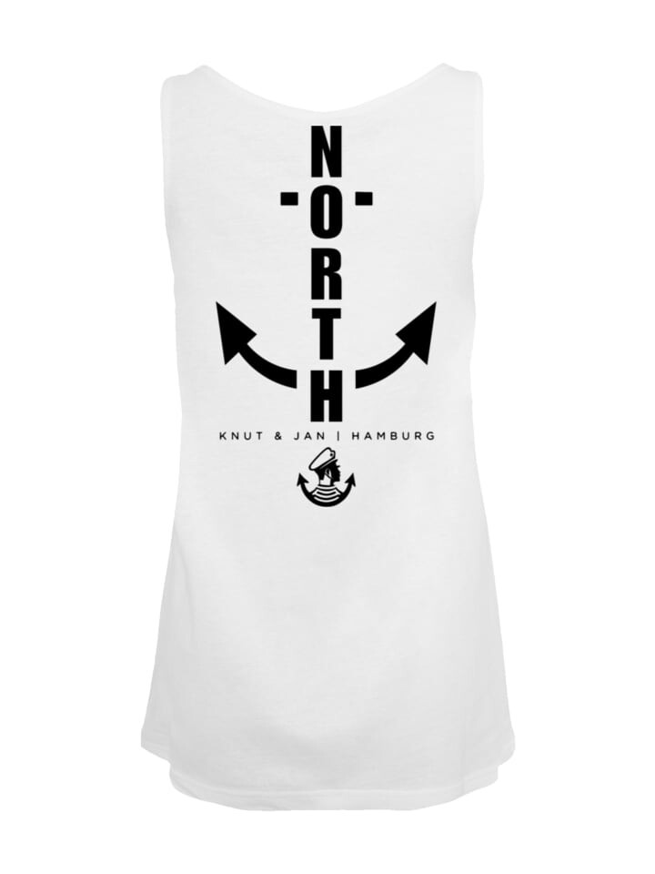

Футболка F4NT4STIC Tanktop North Anchor Knut & Jan Hamburg, белый
