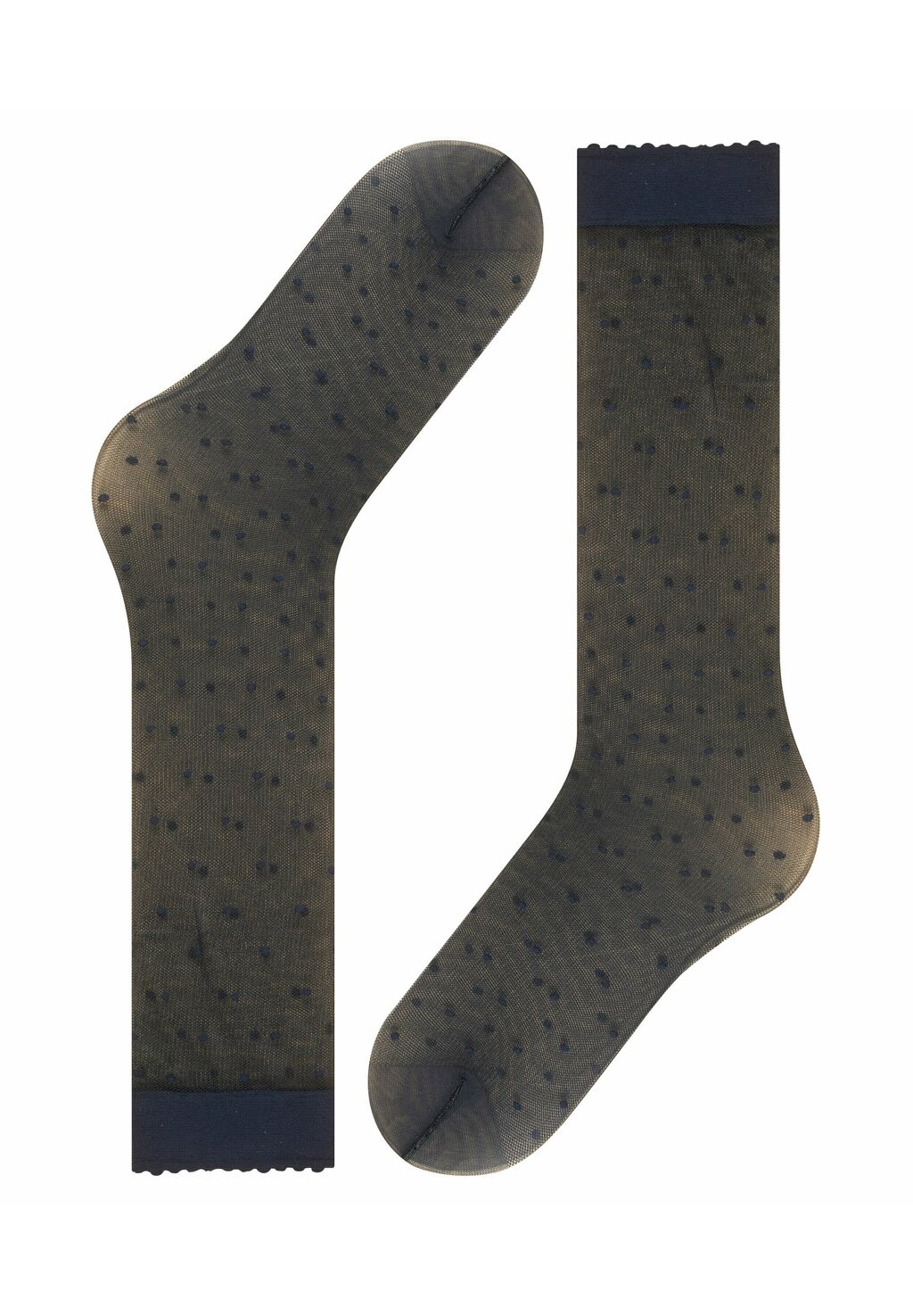 

Носки выше колена Dot 15 Denier Transparent matt FALKE, темно-синий