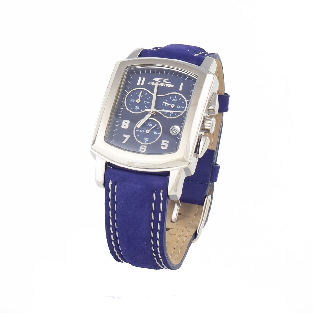 

Женские часы Chronotech Leather, синий