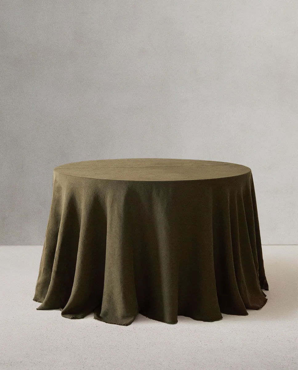 

Скатерть 01 Zara Home, хаки