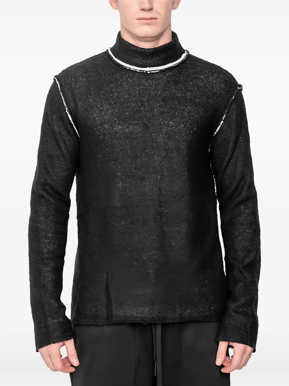 

Свитер с воротником-стойкой Andrea Ya'Aqov, черный