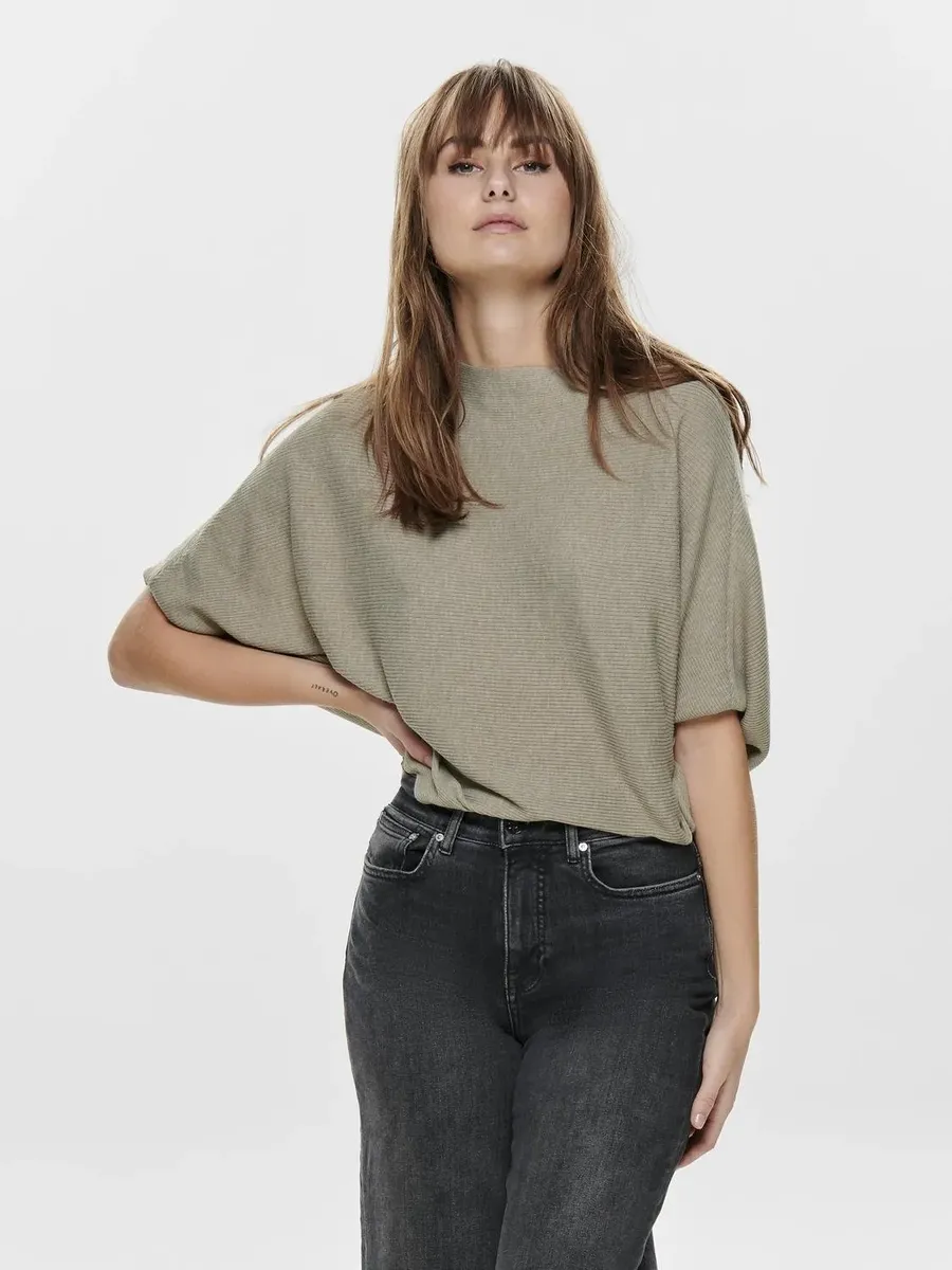 

Вязаный свитер JDY "JDYNEW BEHAVE BATSLEEVE PULLOV. КНТ НООС ", цвет Simply Taupe Detail:Melange
