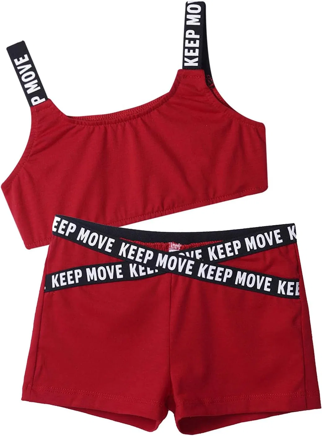 Детский спортивный комплект Moily, топ и шорты, B#red03