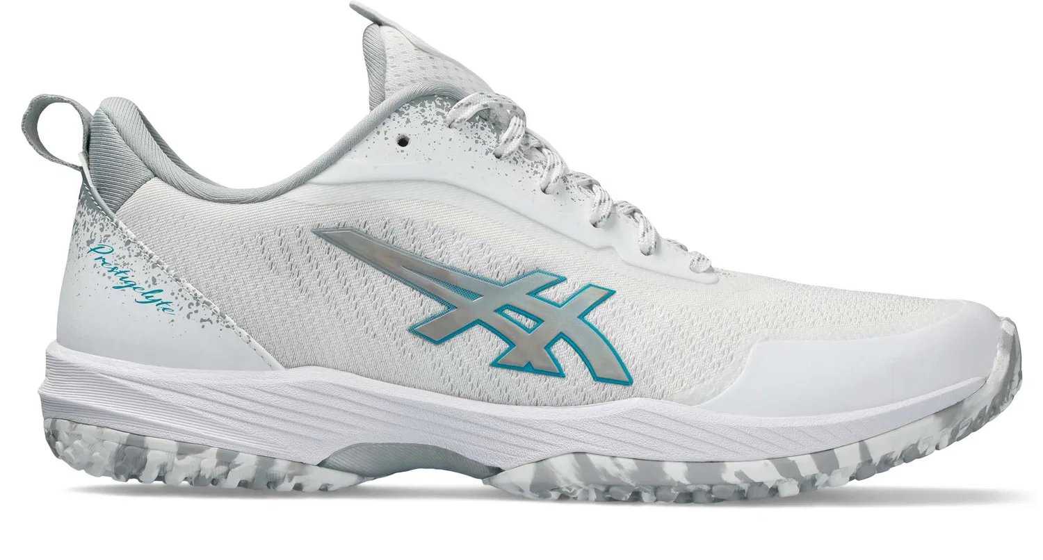 Теннисные кроссовки «Prestigelyte 5 OC» от ASICS, White/Lagoon — фото 3
