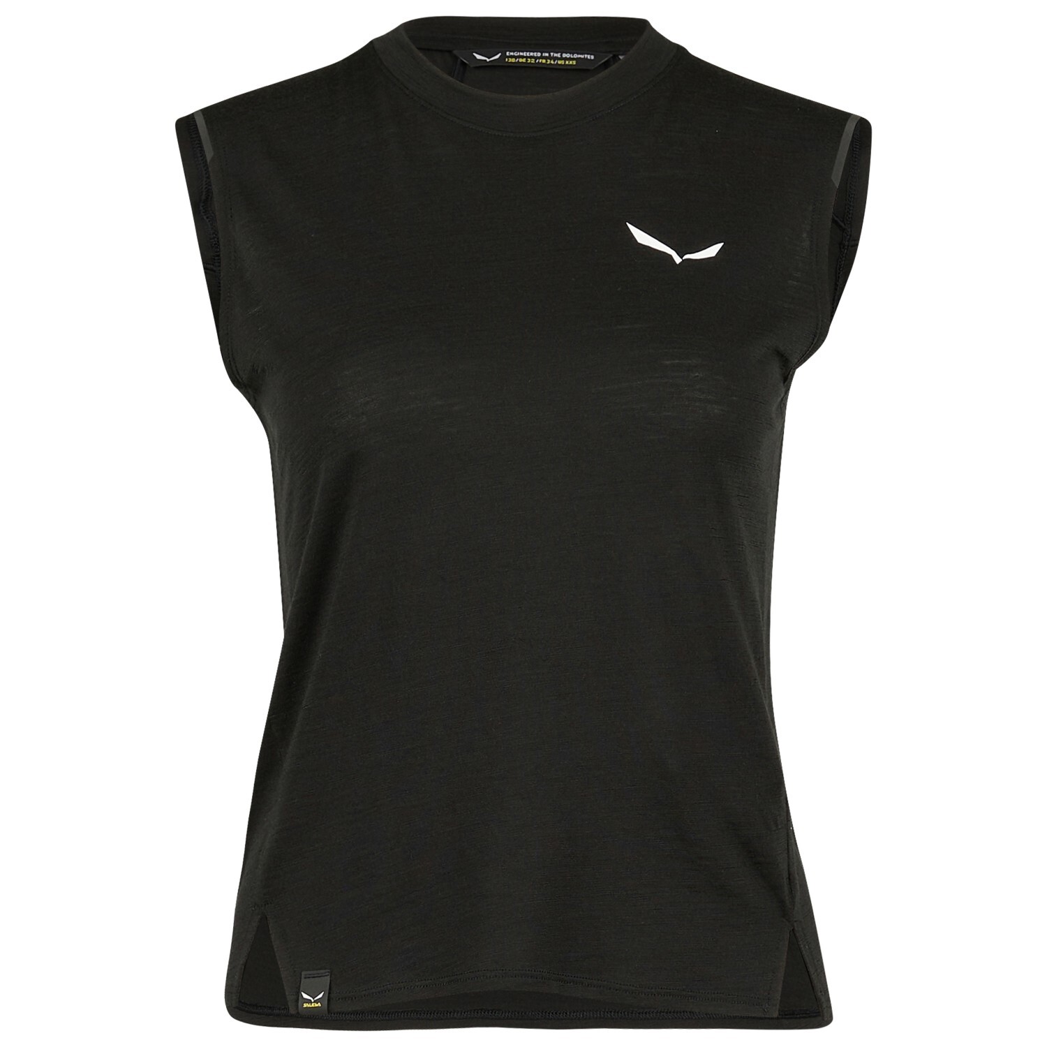 

Рубашка из мериноса Salewa Pedroc Alpine Merino Tanktop, цвет Black Out II