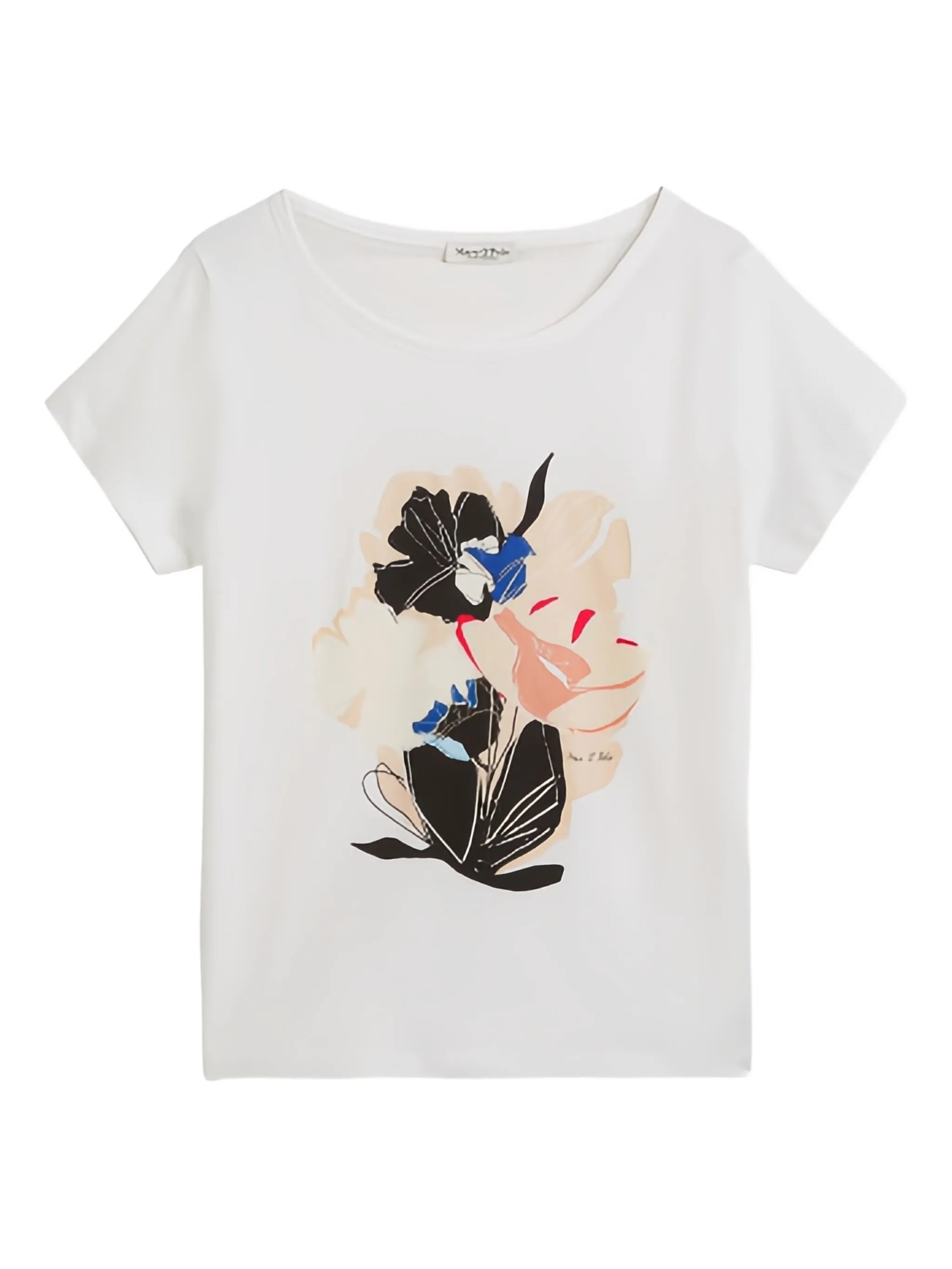 

Футболка с цветочным принтом Marc O'Polo, белый