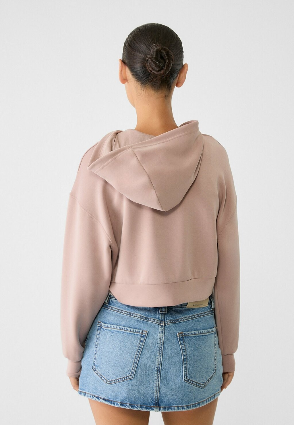 

Толстовка на молнии SOFT TOUCH HOODED Stradivarius, розовый