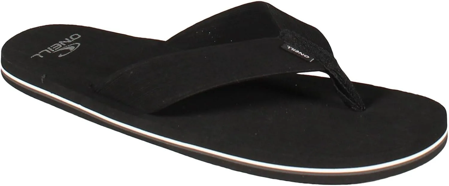 

O'NEILL Groundswell & Phluff Daddy Flip Flops for Men - Premium Сандалии Men Will Love - Comfortable Casual Flip Flops, черный