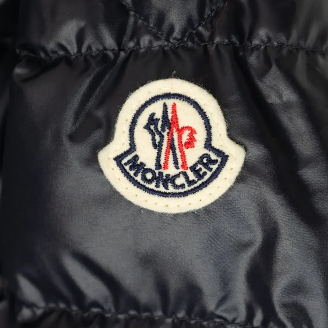 Moncler Детская пуховая куртка marine blue — фото 3