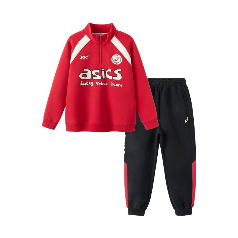 ASICS YISHUJIA,LIANMINGKUAN повседневная спортивная одежда городской легкий тренд China Red подростки — фото 3