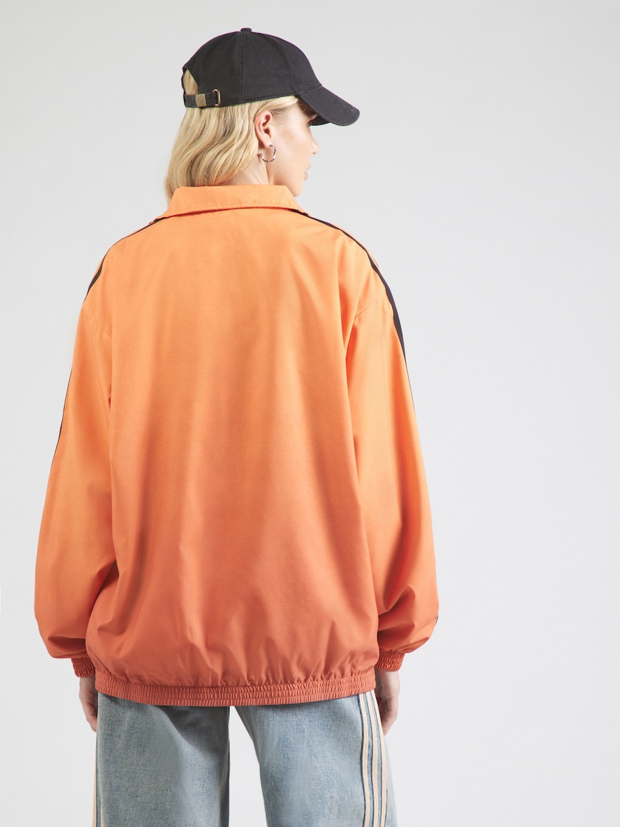 Толстовка с капюшоном на молнии ADIDAS ORIGINALS, Mandarine/Salmon — фото 4