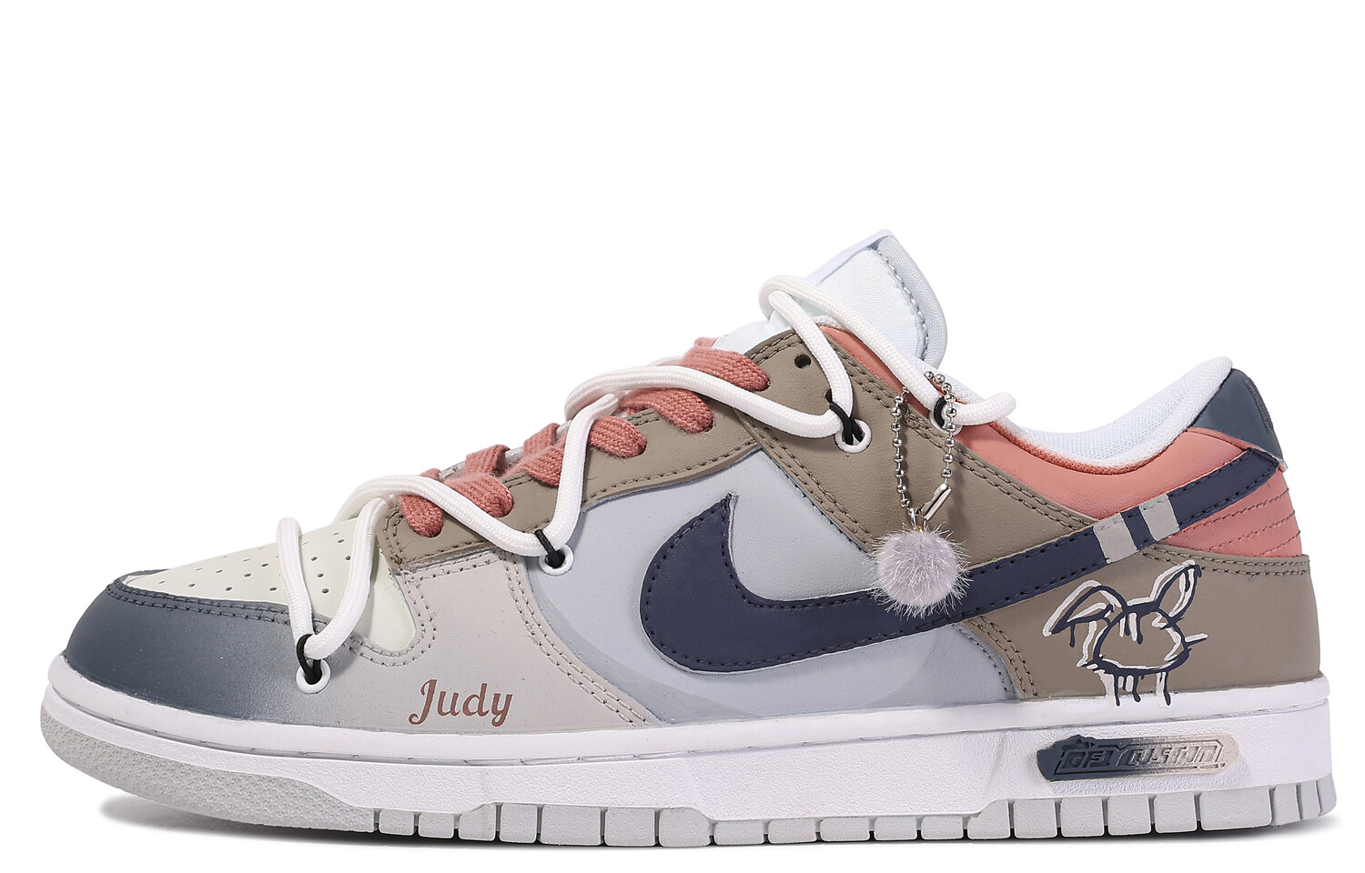 

Кроссовки Nike Dunk Skateboarding Shoes Women's Low-top Blue/grey/brown, синий