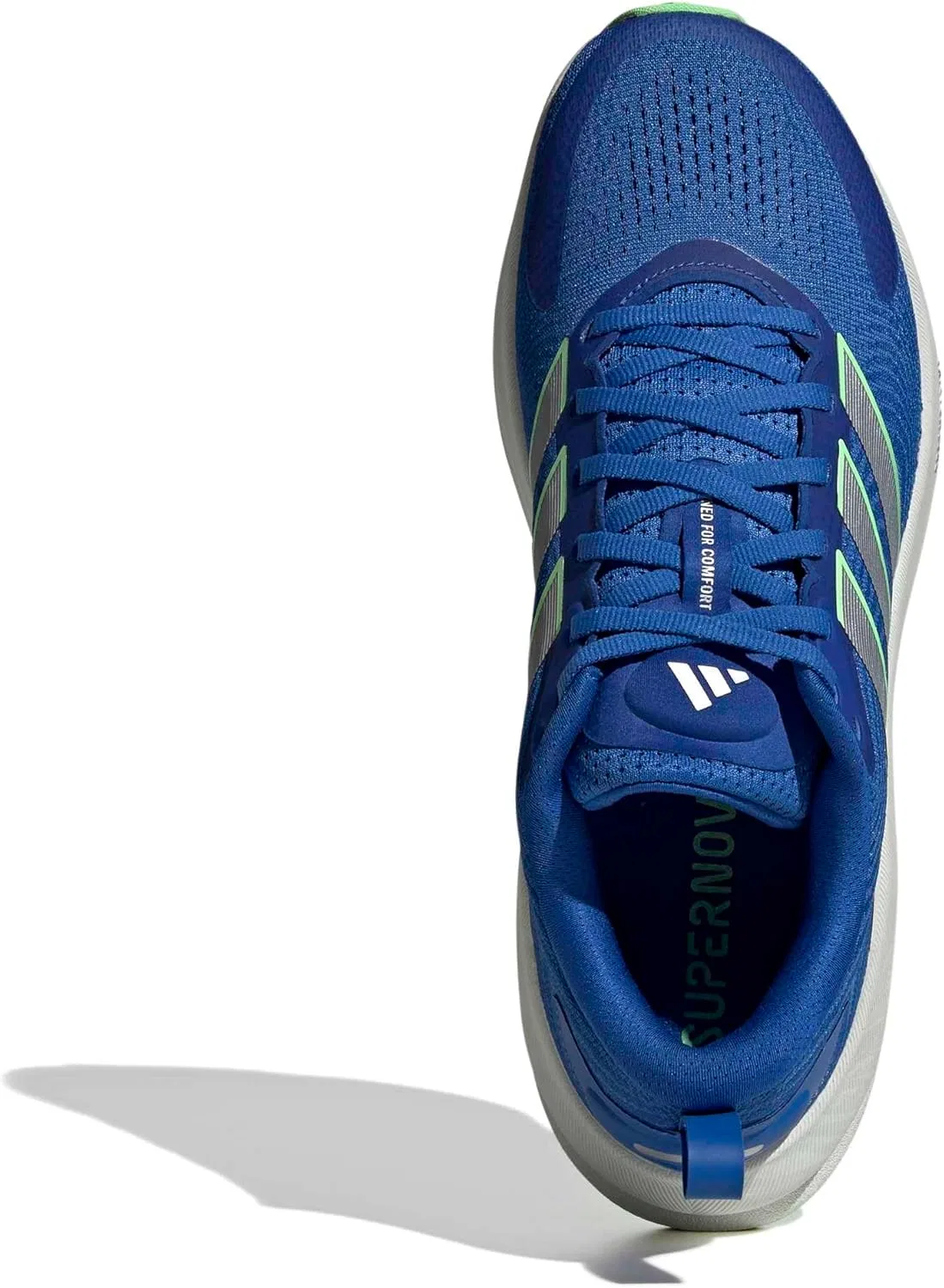 Мужские беговые кроссовки Adidas Supernova Ease 2, Blue Silver Met Lime Burst — фото 2