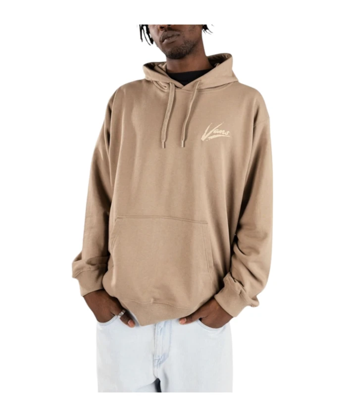 

Толстовка с передним карманом и логотипом Vans, бежевый