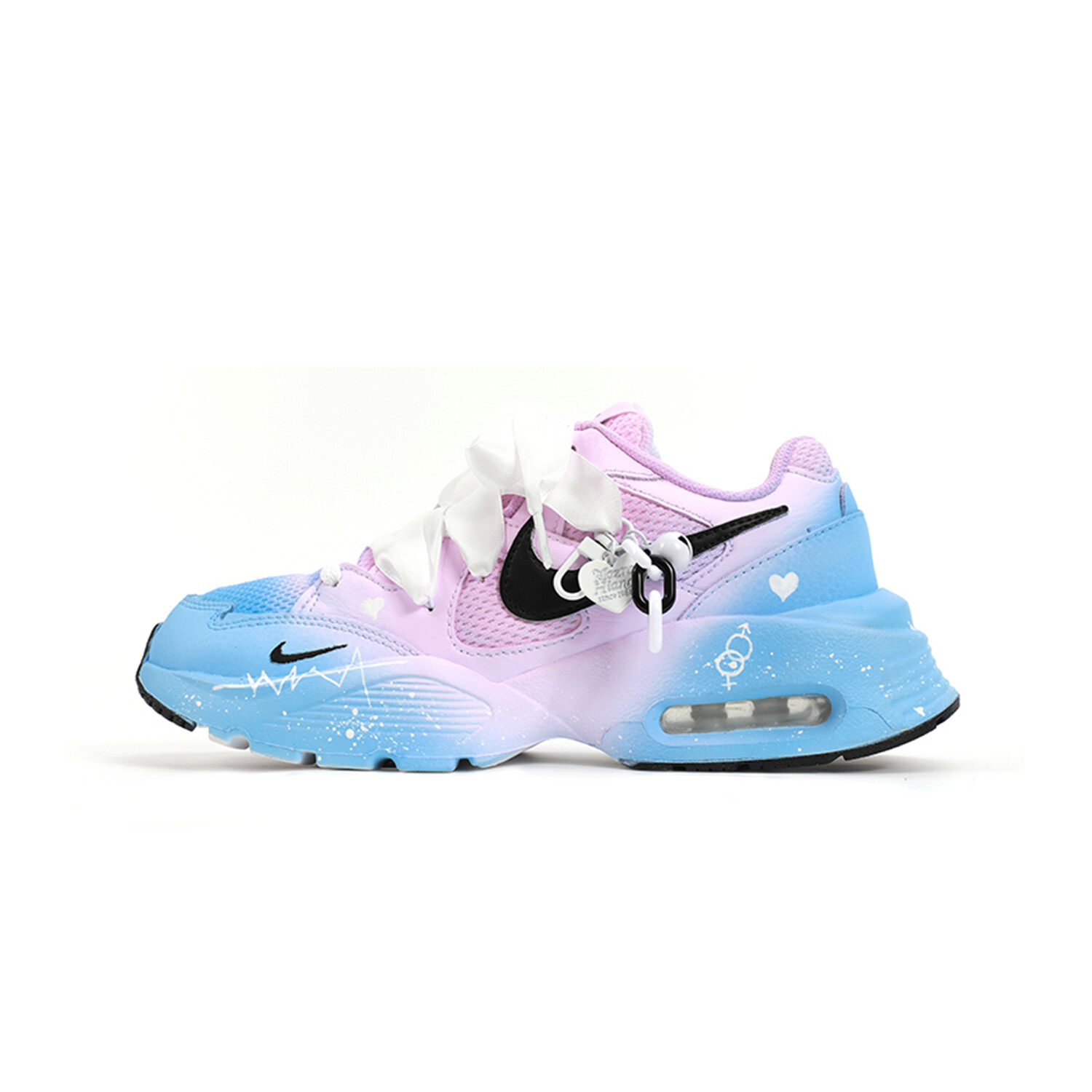 

Кроссовки Air Max Fusion женские с низким верхом розовые/белые Nike