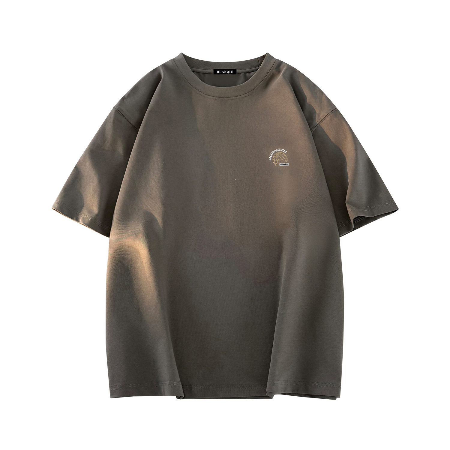 

Футболка Unisex Crew Neck Moderate Heavyweight HUANQIU, темно-серый